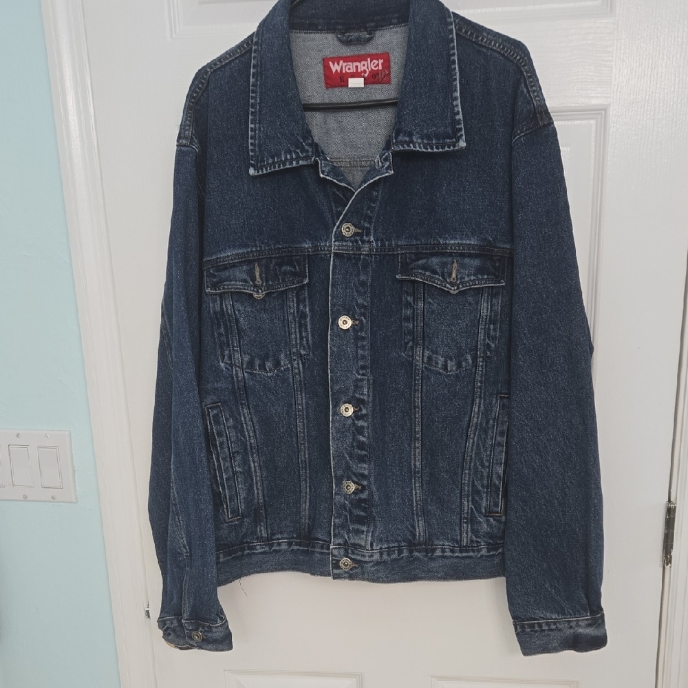 Wrangler Men's Dark Blue Denim Jacket